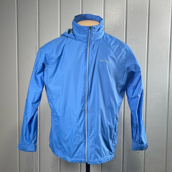 *Columbia Men's Blue Hooded Jacket Windbreaker Size 2X - Picture 9 of 14